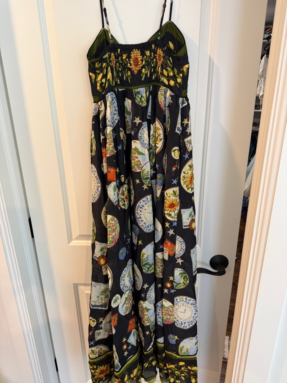 NWT FARM Rio trip souvenir Maxi Dress fully lined - Picture 7 of 7